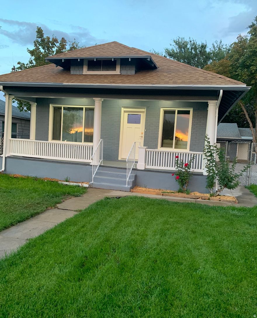 Move-in ready! Two renovated homes on one lot.   The main home offers 2 bed/1.75 bath upstairs + finished basement office, 1/2 bath & laundry. 1096 sqft. The separate, backyard ADU offers: 2 bed/1 bath w/full kitchen, living & laundry 800 sqft. The ADU is perfect for rental income, multigenerational living or a private guest space. Both homes are newly renovated with new flooring, paint, windows, cabinetry, countertops, appliances & central air/heat. Fully fenced yard with automatic sprinklers in the front yard, mature trees, and 5 car driveway. Located within walking distance to Tooele High School & Pratt Aquatic Swimming Pool. Enjoy beautiful Stansbury Mountain views from your front porch. All renovations completed with city permits & inspections. Total square footage for both homes is 1896 square feet.   This property combines a complete remodel, modern upgrades, and excellent investment potential. Don't miss your chance to make it yours!