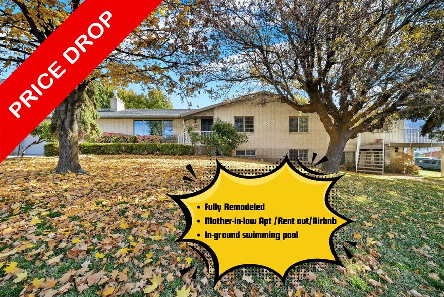 Price Reduced on this beautifully remodeled home,  This spacious North Ogden home offers rare flexibility, breathtaking mountain views, and room to truly live. With 8 bedrooms and expansive living spaces, this property is ideal for large or multi-generational households, remote work, guest accommodations, or dedicated hobby and fitness rooms.  The home has been thoughtfully updated and well-maintained, featuring a functional layout that balances openness and privacy. Enjoy the peaceful foothill setting, established neighborhood, and convenient access to trails, schools, and everyday amenities.  Take advantage of lower winter competition and meaningful seller incentives, and secure a home that delivers both long-term value and immediate affordability before the spring market heats up.
