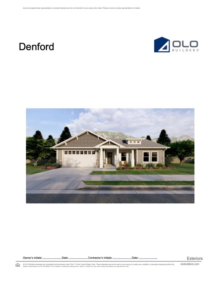 Builder promotion runs until 1.15.2026 includes finishing the basement for an 1/2 off the regular cost.  $28,500 to finish the basement during this special promotion time. Welcome to the Denford by OLO Builders  a home designed to impress with its open, spacious layout and thoughtful features. As you enter, you're greeted by a welcoming family living space that seamlessly blends the kitchen and dining area, creating a perfect space for gathering and entertaining. The kitchen is a chef's dream, featuring abundant cabinet space, a walk-in pantry, and extra cabinetry ideal for a desk or additional storage. The dining area is enhanced by a charming bump-out with windows on both sides, flooding the space with natural light. The large island faces the main family area, making it perfect for both meal prep and socializing. Off the family area, a hallway leads to two generously sized bedrooms, a full bathroom, and the primary suite. This suite is a spacious retreat, complete with a large storage closet and a walk-in closet for all your storage needs. Convenience is key, with a large drop zone (mudroom) and a well-sized laundry room located just off the garage  ideal for keeping everything organized. For even more space, the Denford offers the option of a full, unfinished or finished basement*. In the finished basement, you'll find two additional bedrooms, a full bathroom, a spacious family room, a larger storage room, and a cold storage room, providing plenty of space for all your storage needs. This home offers the perfect blend of comfort, function, and flexibility  don't miss the chance to make the Denford your new home!
