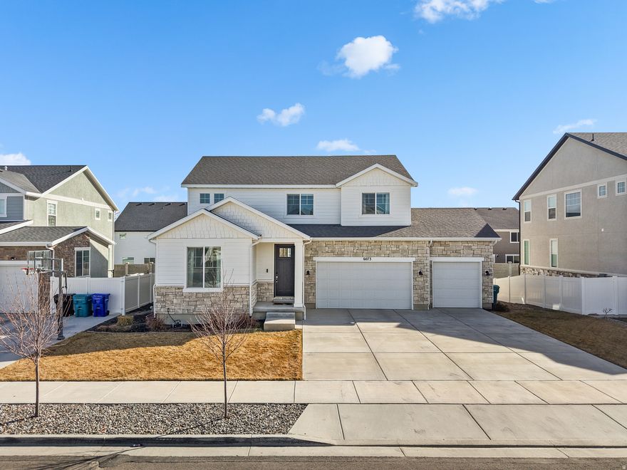 GET A LOWER INTEREST RATE - SELLER IS OFFERING $18,000 toward CLOSING COSTS when you use our preferred lender!!!  NEWER 2021 HOME with tons of UPGRADED FEATURES!! This beautiful home was built with HIGH-QUALITY MATERIALS and thoughtful design. You'll love the OPEN FLOOR PLAN, SOARING CEILINGS, and BIG WINDOWS that allow abundant natural light to brighten the home. CUSTOM ROLLER SHADES and UPDATED LIGHTING FIXTURES have been added throughout. Enjoy the state-of-the-art GOURMET KITCHEN and the beautiful SUNROOM / DINING ROOM, perfect for family get-togethers or hosting guests. In addition to the 4 bedrooms and 3 bathrooms, the home also features a BONUS OFFICE ROOM on the main level. The backyard is its own oasis, perfect for gathering with family and friends or BBQ-ing when the weather gets warmer. Last but not least, the HUGE 3-CAR GARAGE and RV PAD provide plenty of space for all your cars and toys. The unfinished basement is a blank canvas for future expansion - build it however your imagination takes you!! LOCATION is unbeatable! Located in a quiet neighborhood with schools and parks nearby, just a quick drive to restaurants, grocery stores, and easy access to Mtn View Hwy and Bangerter. This is the home you've been looking for - come see it today! Information and measurements are provided as a courtesy, photos are virtually staged. Buyer is advised to see the home in person and obtain their own measurements and verify all information.