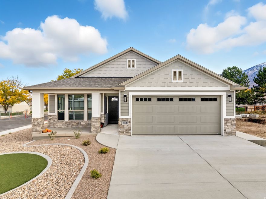 Introducing Utah County's Newest 55+ Community, Mount Loafer Flats. This thoughtfully designed neighborhood tailored for those seeking convenience, comfort, and style. Perfectly located just north of Mountain View Hospital and southeast of Payson Cemetery, this exclusive community offers the ideal blend of quiet living and close-to-everything convenience. If you've been searching for a true lock-and-leave lifestyle, a home where every detail has been taken care of, this is it. Whether you're ready to downsize or rightsize, each home is crafted with functionality and elegance in mind, featuring high-end finishes and open, accessible layouts. This model home showcases: White oak cabinetry with painted accents, custom range hood, and picture-window upper cabinets with display lighting. Gourmet kitchen with panel-ready refrigerator, double ovens, and double-drawer dishwasher. Butler's pantry and custom cabinetry in the laundry room for extra storage. Custom gas fireplace for cozy gatherings. Two master suites, each with a beautifully designed bath. Main suite featuring double sinks, heated tile floors, a spacious walk-in closet, and floor-to-ceiling custom cabinetry. Every detail has been designed for ease and comfort, from no-step entries to wide 9-foot doors and soaring vaulted ceilings. This community will offer multiple floor plans, including 2- and 3-bedroom options, all designed with single-level living in mind. This home will serve as the model home and is just 45 weeks from completion. Come tour, explore floor plan options, and choose the lot that best fits your next chapter. Buyer and buyer's agent to verify all information. Showing by appointment only.