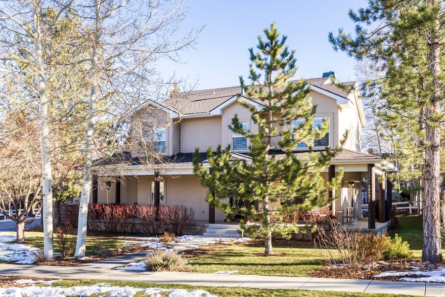 Discover the perfect blend of character, charm, and refined mountain living in this beautifully upgraded home, ideally situated in one of Park City's most coveted neighborhoods - Snyders Mill. Thoughtfully enhanced throughout, this residence is truly move-in ready, offering Park City lifestyle with no immediate projects necessary. A new roof installed in 2021 with a 40 year warranty, new rain chains and heat cable, new Lennox 2 stage high efficiency furnace with whole house humidifier, new water softener and tankless water heater are all notable upgrades. Step inside to find beautiful bamboo flooring, stunning quartzite countertops with seamless backsplashes, new stainless appliances, a custom, handcrafted tiled fireplace brimming with personality, and an open, flowing floor plan that invites both relaxation and entertaining. The generous 3-car insulated garage with high ceilings provides ample space for all your mountain toys and gear. Expansion of the home above the garage is possible with the opportunity to expand your living space or to add an accessory dwelling unit. Featuring 4 bedrooms and 3 baths, with one bedroom being a flexible den/office, the home accommodates families and guests with comfort and ease, with a 30 Day rental minimum should you choose to rent the home when you are not in residence.  Outdoors, you will find a wrap-around covered porch with ski resort views. In the rear, there is a stamped concrete patio, perfect for morning coffee, evening gatherings, or simply soaking in the fresh alpine air. Nestled in a tranquil community in the heart of Park City, this home places you moments from everything: walk to Parley's Park Elementary School, walk to Willow Creek Park for Nordic skiing, and enjoy immediate access to miles of scenic hiking and biking trails. Plus, you're across the street from the Canyons base of Park City Mountain and minutes from Deer Valley and Woodward, making every season an opportunity for adventure. A rare find where location, lifestyle, and luxury effortlessly converge. High-end, quality exterior furniture negotiable.