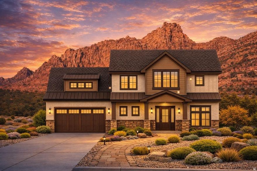 Brand New 4-Bedroom Home on 1 Acre with Stunning Views! This brand-new 4-bedroom, 4-bathroom home offers space, serenity, and endless potential. The front yard is xeriscaped for easy maintenance, while the backyard is a blank canvas ready for your vision-plenty of room for a pool, garden, outdoor entertaining space, or even some farm animals! This property allows for horses and fowl. With its incredible location, this property also has short-term rental potential. However, the buyer is to verify all uses, and the seller is not making any guarantees. Whether you're looking for a primary residence, vacation retreat, or investment opportunity, this home checks all the boxes! Unfinished basement available for an additional cost!