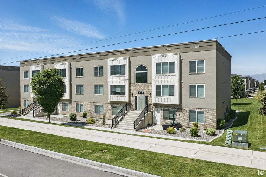 Opportunity knocks! This fully leased triplex in Easton Park is in a prime location. This property is east of I-15, within minutes of Silicon Slopes, shopping, restaurants & the amazing trails of American Fork Canyon. This community has a fitness center, sports courts, and plenty of recreational space. It has easy access to I-15 & beautiful mountain views. This triplex is leased and managed by MAXX Property Management. Lease amounts & lease end dates: Unit 101: $1195, 07/26/2026 , Unit 201: $1550, 11/01/2026, Unit 301: $1595, 05/17/2026, Garage 34 N: $75, 06/28/2026, Garage 34S: $75, 07/12/2026. Showings will be arranged after an accepted offer. DO NOT DISTURB TENANTS. All information is deemed reliable but is not guaranteed. The buyer is responsible to verify all listing information, including square feet & acreage, to the buyer's own satisfaction. Please note that the interior pictures are not of this actual unit but of a similar unit.  Seller is willing to cover the $1200 HOA reinvestment fee with a solid offer.