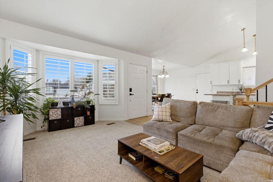 Searching for a charming home in Midvale Fort Union area? Look no further! Welcome home to this inviting split-level retreat, perfectly tucked away on a quiet cul-de-sac. This ideal location offers the best of both worlds. Easy access to top shopping, dining, and everyday conveniences, paired with the peace and privacy of a secluded neighborhood setting. Inside, beautiful bay box windows and vaulted ceilings create an open, airy feel, filling the main living spaces with abundant natural light. The split level layout offers an incredible opportunity as a private space for a guest retreat, secluded home office space, and even more. Step outside to a spacious backyard featuring stunning mountain views and endless potential, whether you envision entertaining, relaxing, or creating your dream outdoor oasis, this space truly stands out. With quick access to nearby canyon routes, you're just minutes from world-class skiing, hiking, and year-round outdoor recreation, making this home as functional as it is beautifully located. Schedule your private showing before it's swept off the market. All information deemed reliable. Buyer/Buyer's Agent to verify all data.
