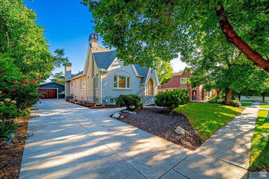 Spacious 4400 sq ft living, with the quiet charm of Sugar House! This updated home with lots of light offers a large open kitchen and family room for entertaining your friends and family. Don't miss the hidden play loft! The charming front area of the home can be used for formal dining. The basement is spacious with 4 bedrooms and a large family room. You will find a master bedroom that boasts a sauna with a luxurious bathroom and walk in closet. You can find a peaceful retreat or entertain your guests in the shaded backyard with a pergola and patio space. The lower backyard is large enough for a trampoline, pool, or even a pickleball court! The oversized 2 car garage has room for storage or shop space.  There is also a separate backyard patio space for the ADU. Tankless water heater also gives you endless hot water  Close to Sugar House Park and easy access to freeways or Foothill.