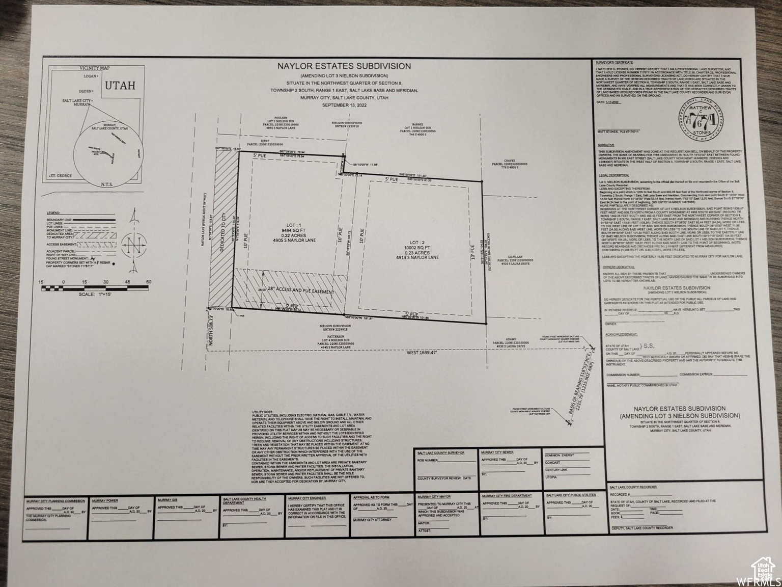 NAYLOR ESTATES - Land