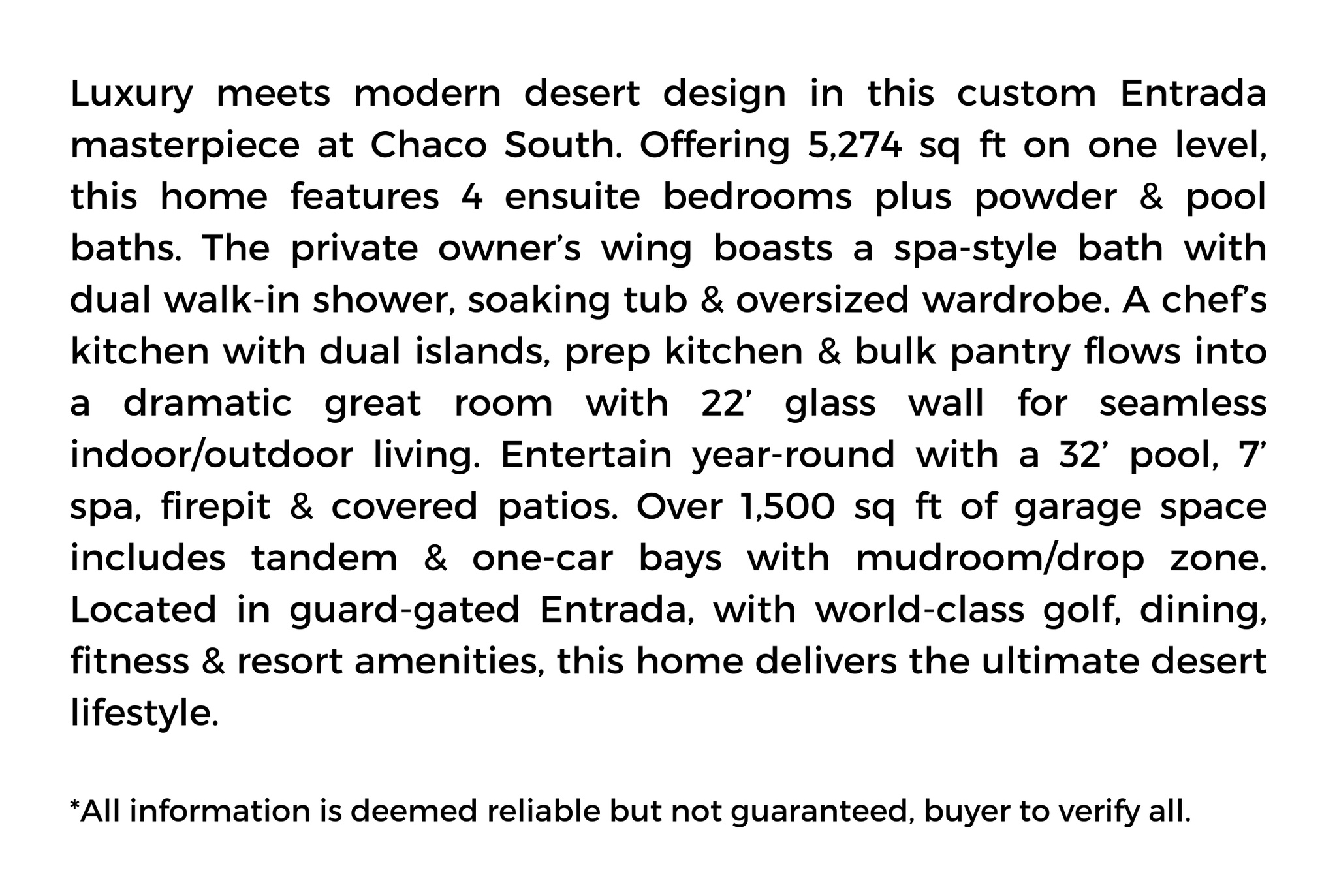 CHACO SOUTH AT ENTRADA - Residential