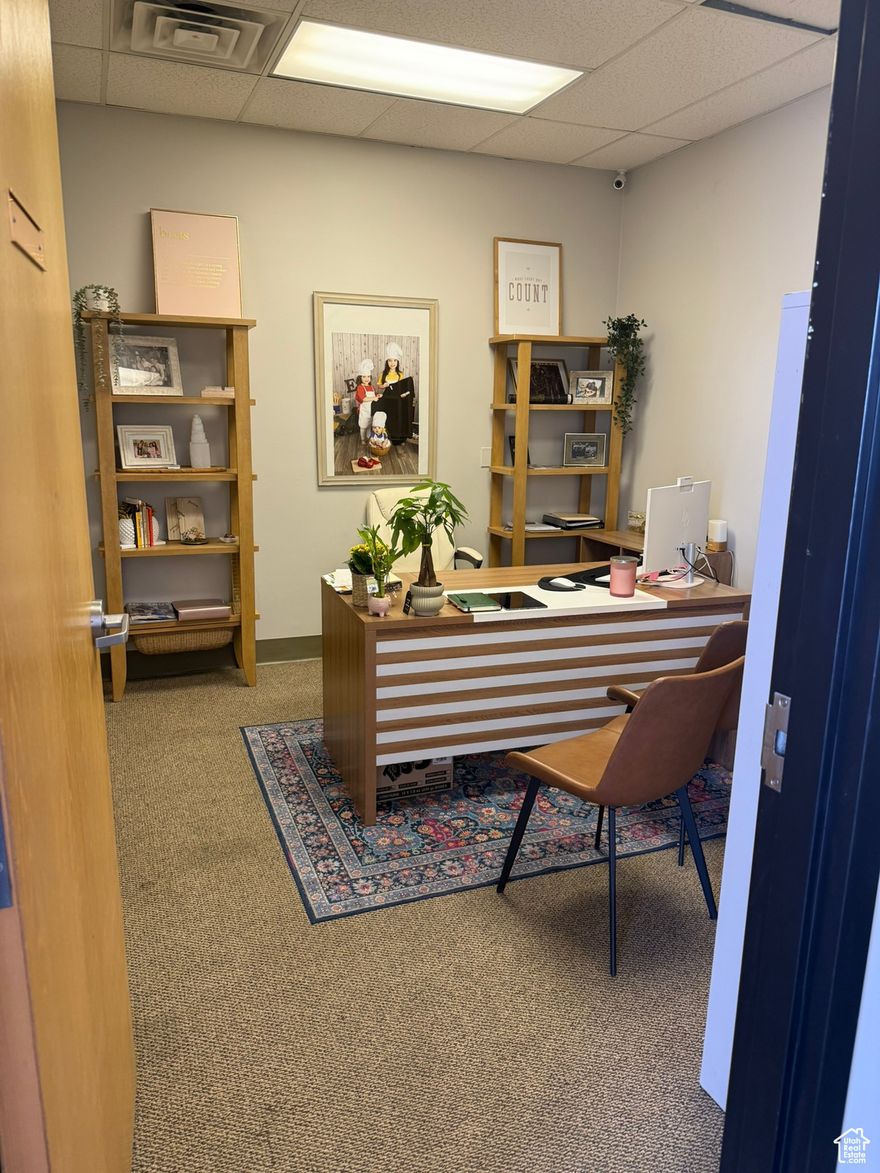 2080 SF of office/warehouse available for lease immediately on Redwood Rd. 600 SF of office that includes two private offices, a restroom, and a reception area and then 1480 SF of warehouse with tall ceilings. The rent is $3100 per month including the Landlord paying all fees except electricity, gas, and internet/security. Call today to schedule a showing!