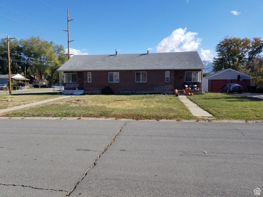 This duplex is located in a convenient Murray neighborhood off 5300 South close to Schools, Shopping, IHC and I-15. The property is a rambler with full finished basements in a side by side configuration. The building is brick, in excellent condition and has had the electrical updated recently. Each unit is approximately 1700 sq ft with 2 bedrooms and 1 bathroom on each floor and has upgraded kitchens. The property has a 2 car garage that can be shared and each unit has a storage shed. Both tenants are long term residents. Please don't disturb the tenants. All offers subject to inspection