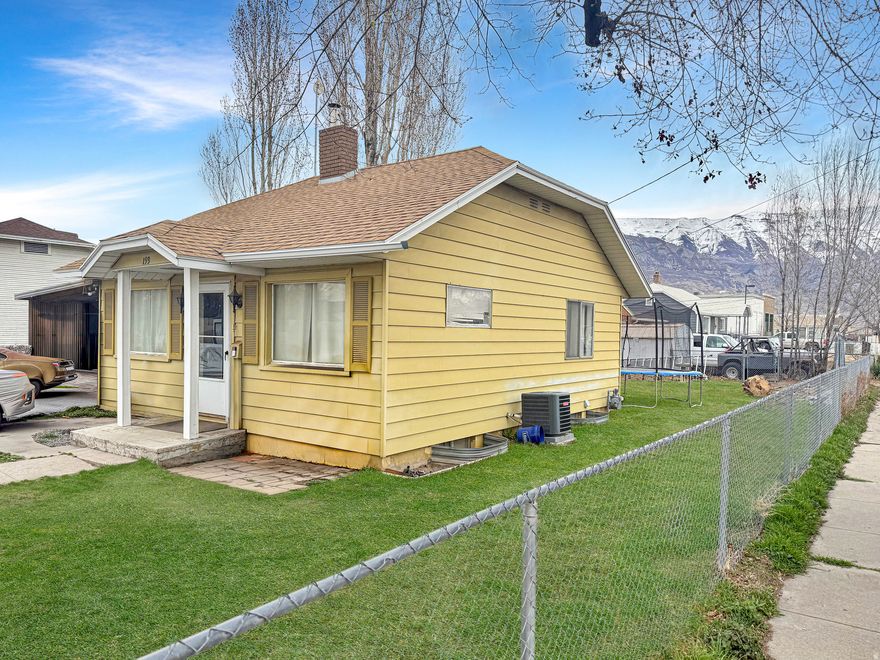 If you are looking for your first home but you're worried about your babies or fur babies having room to play, you just found it! Great starter home in very good location. Two bedroom, one bathroom, cozy kitchen, with basement laundry and storage. Home was upgraded electrical, plumbing, hvac and roof in 2014 with updated pex plumbing and electrical. Nice big, fenced in yard. Close to everything and far enough off State Street to be quiet enough to sit in your yard under your trees. Three blocks to an elementary school and two block to Rotary Park.