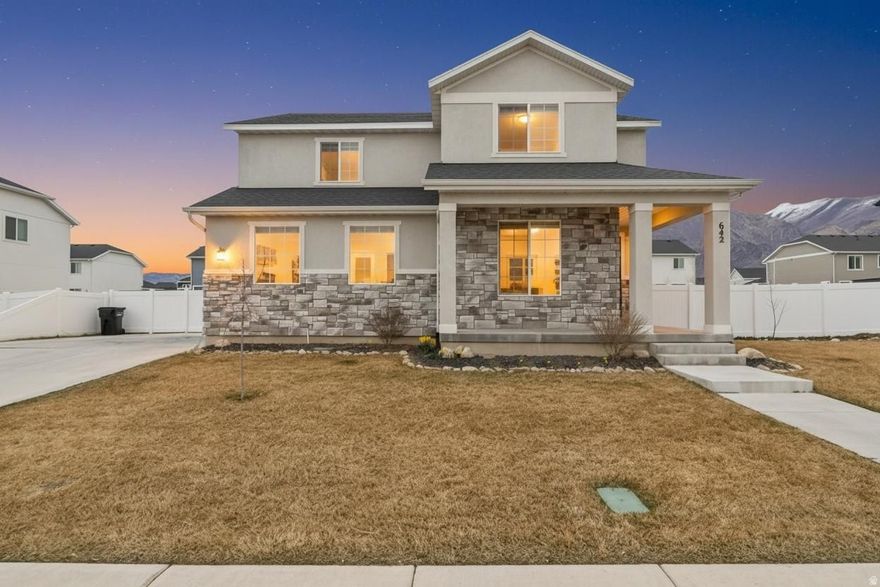 ****OPEN HOUSE, SAT 3/14....11-2 PM***     Welcome to this beautifully maintained home nestled in a quiet Springville neighborhood. The open-concept floor plan is filled with natural light and offers comfortable living spaces perfect for everyday life and entertaining. Step outside to a spacious backyard featuring mature fruit trees (apple, peach, and plum) along with plenty of room for gardening, play, or relaxing evenings outdoors. This 4-bedroom home provides the space you've been looking for. The large primary suite offers a private retreat with a spa-like bathroom and generous walk-in closet, while the additional bedrooms remain comfortably sized. The kitchen features a center island, ample space for your dining table, and flows seamlessly into a roomy family area designed to accommodate your furniture and gatherings with ease. Conveniently located within walking distance of Meadowbrook Elementary, with quick access to I-15 and nearby shopping, this home offers both comfort and convenience in a desirable location.