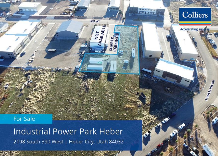 Prime Industrial Land  Industrial Power Park  37,600 SF or .86 Acres  Parcel 21-2859, Lot 13  Land can be subdivided with 2 buildings   Shared parking