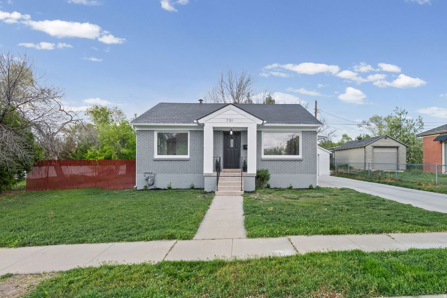 Beautiful East Side Millcreek Rambler/Bungalow! Incredible Mountain views! 4 bed 2 bath full remodel! Interior features include high level-2 quartz counter tops in upstairs and basement Kitchens and bathrooms. New cabinets and hardware. New lighting throughout. New stainless steel appliances including the microwave/oven and gas stove. Newly remodeled and beautifully tiled bathrooms. New high grade 100% waterproof laminate flooring in kitchen, hallway and front room. New high-quality carpet. New furnace, A/C and electric water heater. New electrical wiring and plumbing. Newer windows and a metal roof.  Exterior features include fully fenced yard, covered front porch, plenty of garden space in the yard and ample parking space on the brand new extended driveway. Updated garage with new garage door and newer roof.  Separate entry to downstairs mother-in-law unit. This great location is just off 700 East. It is walking distance from the Millcreek Commons, a family-friendly community plaza offering an ice rink that doubles as a roller rink, plus an arcade. Close to bus stops, I-80 and I-15 freeways, Nibley Golf Course, Brickyard shopping and restaurants. Close to downtown and ski resorts. Don't miss out on this turn-key opportunity and make this gem your new home!