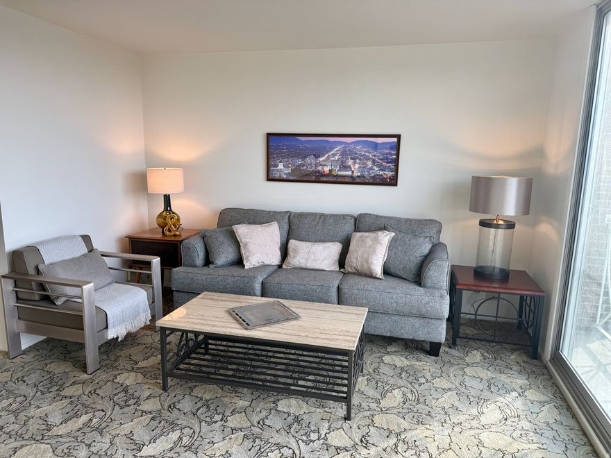 824 SQ FT UNIT IN PRIME LOCATION, SECURED BUILDING INCLUDING PARKING GARAGE AND STORAGE WITH ELITE VIEWS OF SUNSETS, CITY SKYLINE AND THE CAPITOL BUILDING.  EASY TO VIEW. POOL AND DECK RENOVATION TO OPEN MEMORIAL DAY. CARPET IS A WILLIAM MORRIS DESIGN, FRESH PAINT,  AVAILABLE FURNISHED IF DESIRED.