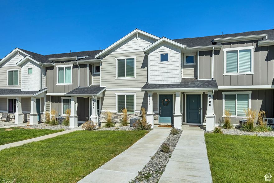 LIKE NEW beautiful townhome WITH 4.99% VA LOAN ASSUMPTION possible for a Veteran! CUSTOM UPGRADES feature custom barn doors on the pantry and primary closet, plus added shelving in both for extra storage.  2024 WASHER, DRYER and REFRIGERATOR ALL INCLUDED -an incredible value. Enjoy plenty of street parking, plus resort-style amenities including a pool, pickleball and basketball courts, and a park. Water, sewer, trash and insurance are included in the HOA.