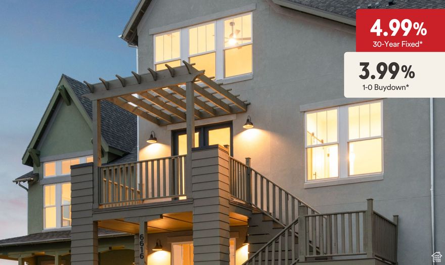 Preferred Lender Incentives*! BRAND NEW Luxury Townhome with the convenience of a 4-CAR GARAGE!  With easy access to Lookout Park and The Cove house! With direct access to the water, you can easily grab your paddle board from the porch storage room and start living the serene WATERFRONT LIFESTYLE. Plus, with a 2-year builder warranty and a 10-year structural warranty, you'll enjoy lasting quality and peace of mind for years to come! Daybreak amenities include: Pools, Gym, Parks, Trails, Downtown Daybreak, Bees Stadium, Trax, Restaurants & More! Buyer and buyers agent to verify all information. Model Home address: 6637 W Lake Ave, South Jordan UT