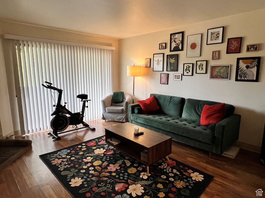 **LOCATION** This beautiful condo features two spacious bedrooms, one bathroom, and walk-in closets. It is conveniently located near shopping centers and restaurants, with easy access to the freeway, mountains, and ski resorts. This cozy and clean, one-level condo comes equipped with stainless steel appliances, all of which are included. The furnace and AC unit were replaced in October 2023, and the water heater was replaced in September 2025. While all information provided is deemed reliable, it is not guaranteed. Buyers are responsible for verifying all listing information, including square footage and acreage, to their satisfaction.