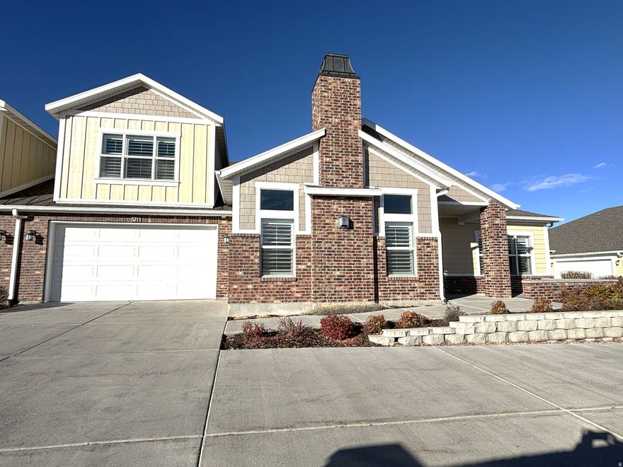 IMMACULATE AND BEAUTIFUL, Single-level living with 3 bedrooms 2.5 bathrooms, walk-in closets. Located in a coveted 55+ South Jordan Community, features tons of open space and natural light, granite countertops, high capacity- high efficiency Washer and dryer, plantation shutters, mud room, chair lift, a fantastic kitchen equipped with high-end matching stainless-steel appliances and much more. Ideal for downsizing with style and comfort.   Square footage figures are provided as a courtesy estimate only and were obtained from SALT LAKE COUNTY Records .  Buyer is advised to obtain an independent measurement.