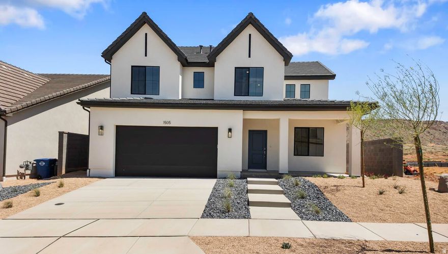 Our SLICKROCK 3 CAR home comes complete with your Primary bedroom with laundry in the walk-in closet on the MAIN level! Open concept living on the main level and your office! Upstairs you'll find 4 bedrooms two full bathrooms and a massive loft, as well as a full laundry room! Need room for parking? Not only do you have your 2 car plus tandem garage you also have an attached 3rd car garage as well! Add in the best amenities in Southern Utah and you see why LONG VALLEY is the place to call home! The actual home may differ in color, material, and/or options. Interior pictures are of a finished home of the same floor plan and the available home may contain different options, upgrades, and exterior color and/or elevation style. Square footage figures are provided as a courtesy.