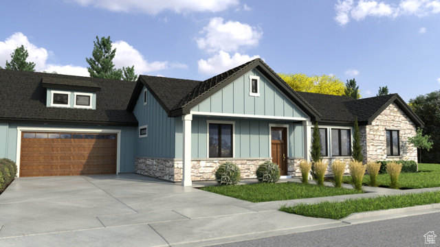 Estimated Completion around the end of 2025! Sutherland Floorplan. $12,000 builder incentive when you use our in-house lender on pre-builds! Ideal 55+ gated community to be built with single-level living in your own private, brand new, custom-built home with a large, extended 2 car garage and private yard. Each unit is designed with privacy in mind and these units have above-average efficiency features built in, including 2x6 exterior construction, 30% higher efficiency insulation, and a high-efficiency water heater. Lean into a life of leisure as the HOA maintains lawn mowing, leaf blowing, and snow removal. The community includes a full clubhouse, workout room, pickleball court, movie room and half a mile of trails. Just fifteen minutes from downtown Salt Lake City, the home is near a variety of shopping centers like Gardner Village, nearby bike trails, a two-minute drive from the Stonebridge Golf Club, and a quick ride to the Mountain View Corridor Trail (https://mountainview.udot.utah.gov/trails/). Find more info at: https://www.theheatheronparkway.com/ SF per building plans, buyer to verify.