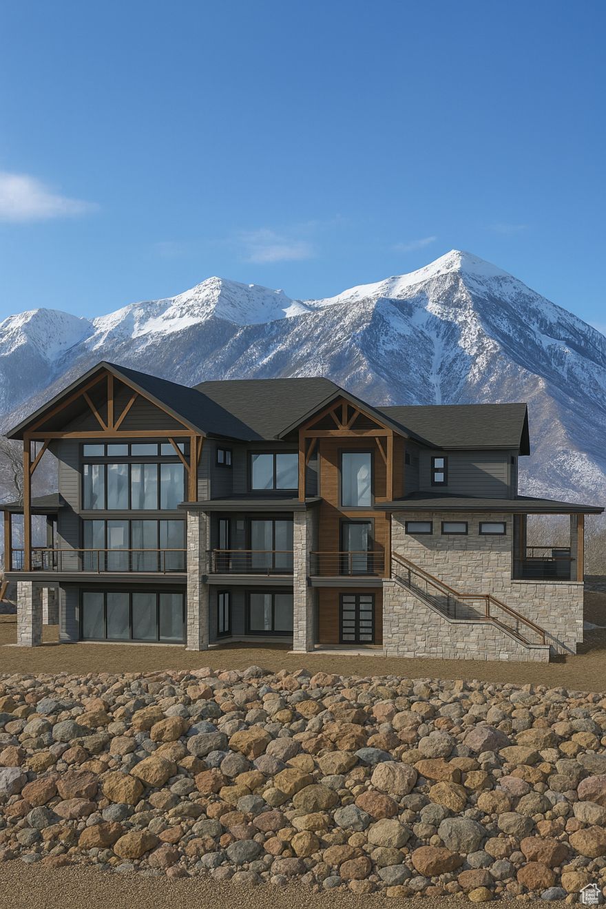 From the award-winning team at Hawkstone Luxury Homes comes an extraordinary opportunity to own a custom-designed residence in the prestigious Mercer Reserve at Suncrest. Offering over 5,500 square feet of modern luxury, this to-be-built home is thoughtfully crafted for both everyday comfort and exceptional entertaining. With six spacious bedrooms and six and a half designer bathrooms, every inch of this home is designed to impress. The main floor features soaring ceilings and an elegant primary suite that provides a peaceful retreat with high-end finishes and an abundance of natural light.  The heart of the home is a chef-inspired kitchen complete with a generous butler's pantry and a charming breakfast nook-perfect for morning coffee with mountain views framed by floor-to-ceiling windows. Whether hosting guests in the open-concept living spaces or enjoying a quiet evening in your private home gym, this residence seamlessly blends function with luxury. A three-car garage offers ample storage, while the surrounding Suncrest community delivers unmatched serenity, stunning vistas, and a neighborhood filled with premier custom homes.  Located in Mercer Reserve at Suncrest, one of Draper's most exclusive communities, this home offers peaceful seclusion with quick access to schools, trails, and city amenities-all surrounded by high-end homes and breathtaking natural beauty.  From its scenic, meticulously maintained streets to its exclusive amenities, including a clubhouse, pool, fitness center, and miles of private trails, the neighborhood is tailored for those who appreciate elegance, privacy, and access to year-round outdoor recreation.  Buyers have the rare chance to select this stunning plan or work directly with Hawkstone Luxury Homes to design a completely personalized layout. Experience the pinnacle of Draper living in a home tailored exactly to your vision.  The lot is also listed under MLS #2079776.  Buyer/Buyer's agent to verify all information. Call today for more information! Images shown are artistic renderings and are for illustrative purposes only.  Actual home design, features, surroundings, and landscaping may vary and are not necessarily included. Please consult the builder for details.