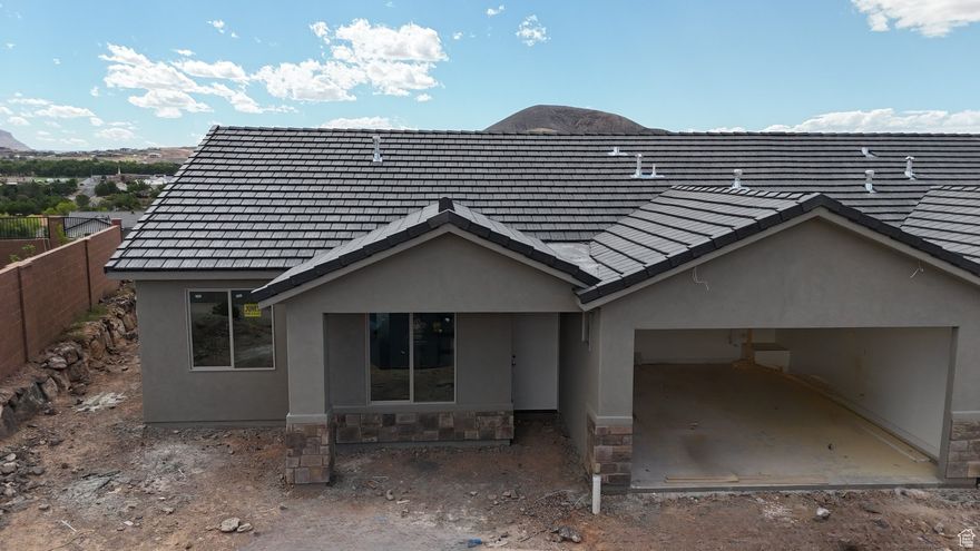 FULL LANSCAPING! Brand new 3-bedroom, 2-bath home all on one level with a spacious 2-car garage and stunning views! Thoughtfully designed with an open floor plan, modern finishes, and large windows to capture the scenery, this home offers comfort, style, and effortless single-level living. Featuring an open space living area, hard surface in main traffic areas, a large owners suite, and a private backyard.