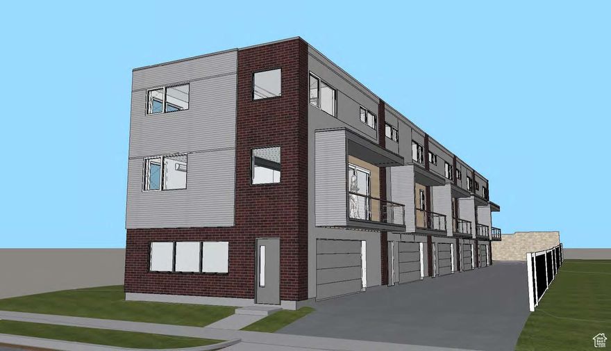 Great development lot in one of Salt Lake City's growing and revitalizing areas.  This Ballpark District land has been cleared and is ready to build.  It is shovel-ready, including an approved, stamped set of plans for a beautiful 5-unit condominium building.  The contemporary and functional 1425 sf units have 2 2-bedroom suites, 2.5 Bathrooms, and a 2-car Oversized garage.  Perfect for the demographics of the region.  Turn dirt in days!!  Zoned CC - CORRIDOR COMMERCIAL DISTRICT