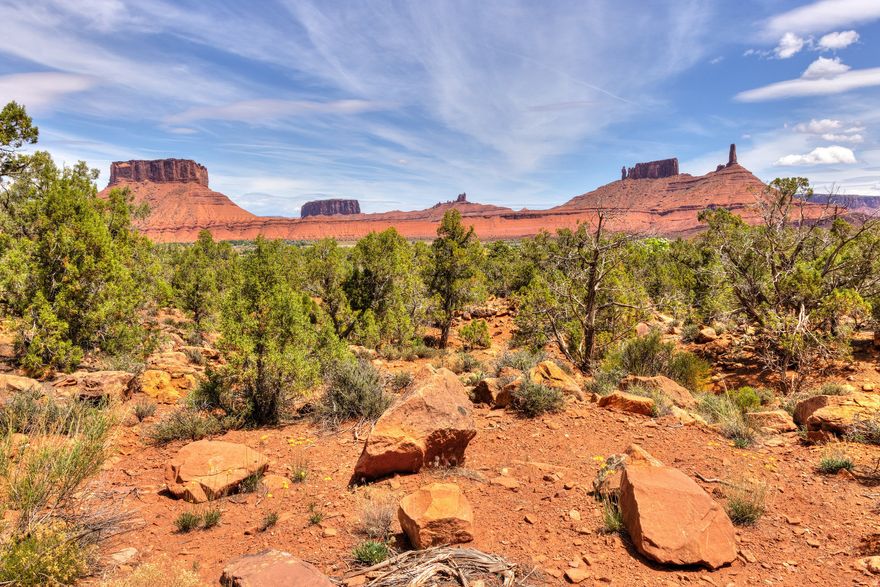 Build-Ready Castle Valley Parcel with Utilities, Well, Septic & Sweeping Red Rock Views! This is one of Castle Valley's premier parcels, offering privacy and views. Utilities and driveway to a level building site are already completed, making this beautiful 4.62-acre parcel in Castle Valley truly ready for your vision. Three 200-amp electrical panels are spaced along the driveway, offering flexibility for future improvements. A working well feeds a 1,700-gallon underground cistern that distributes water to three frost-free hydrants throughout the property. The septic system is already installed at the building site, saving significant time and expense in the building process.  The property also includes surveyed and engineered architectural plans created by a local Moab architect, which can be made available to buyers and modified to suit their preferences.