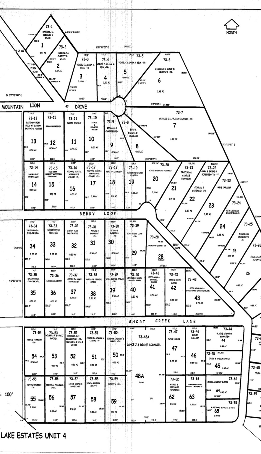 NAVAJO LAKE ESTATES - Land