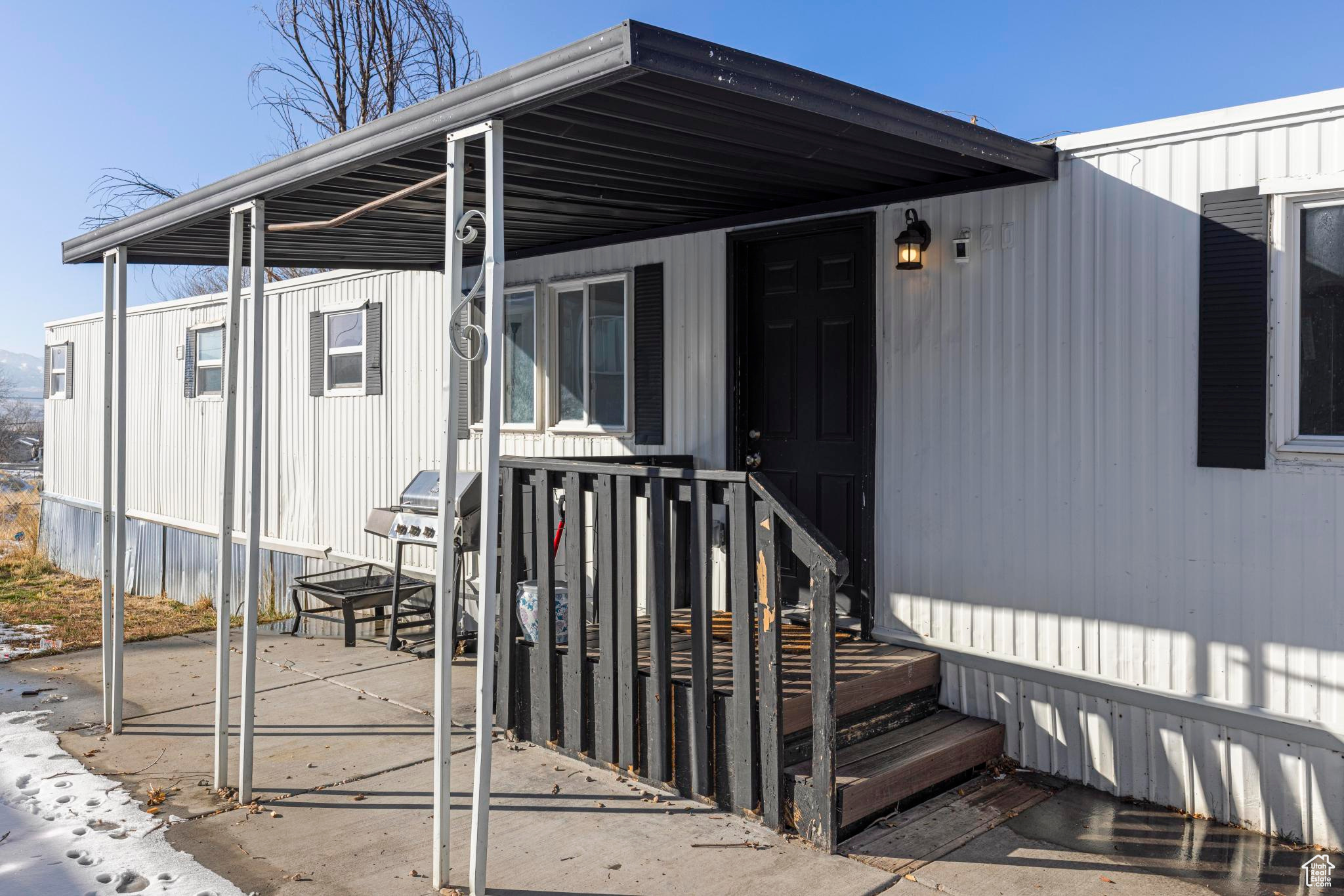 Charming and fully remodeled 2-bedroom, 1-bath mobile home in Southwest Tooele! This home has been updated from top to bottom, less than 2 years go. Enjoy a brand-new roof, upgraded subfloors, and LVP flooring throughout. The kitchen features all appliances, including a range, microwave, and dishwasher, along with beautiful counters and a stylish island. Washer and Dryer is staying to make this home move in ready! Stay comfortable year-round with a new furnace, central air, and hot water heater.  Square footage figures are provided as a courtesy estimate only and were obtained from tax data.  Buyer is advised to obtain an independent measurement.