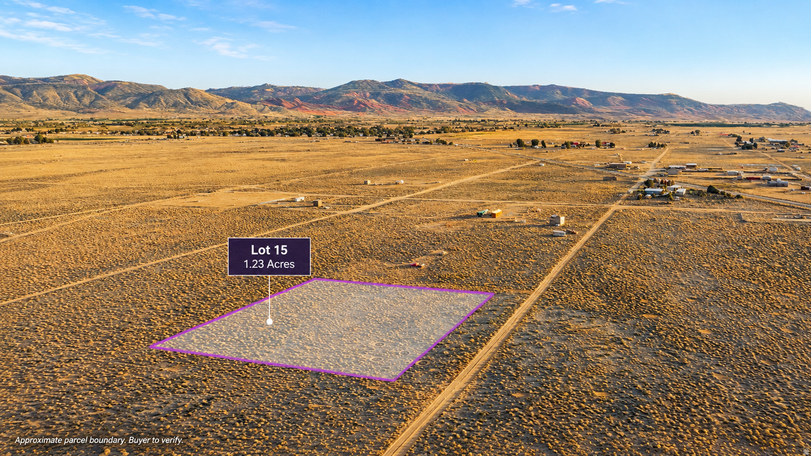 Expansive 1.23-acre parcel featuring a flat topography and natural desert landscaping