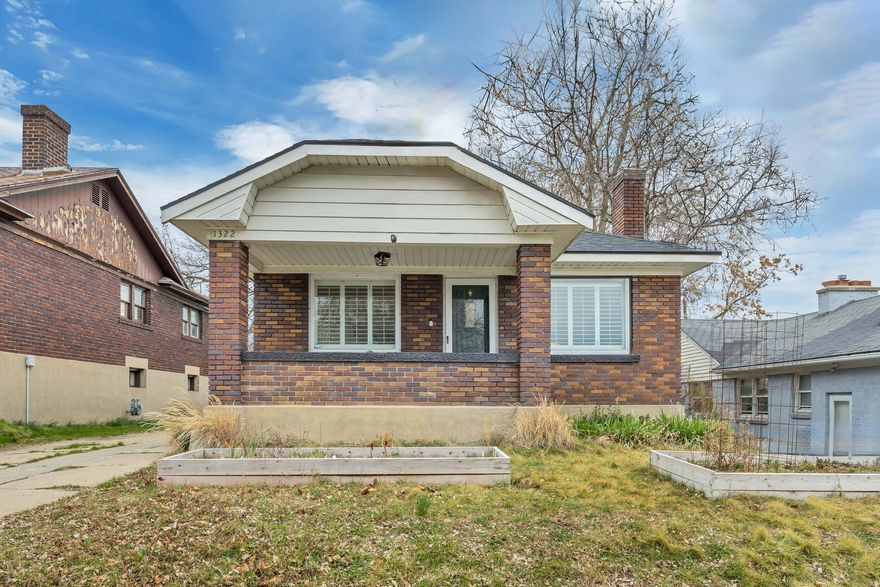 Located in the desirable 15th & 15th neighborhood, this light-filled bungalow offers a great mix of character and updates. The open layout features an updated kitchen and exposed brick accents, creating a warm and functional living space. The backyard is spacious and private, while the classic front porch provides a great spot to enjoy city views. Major systems have been updated to include a newer roof, central air, furnace, as well as plumbing and electrical-helping reduce future maintenance.The home offers convenient main-level living, with additional potential in the basement. It's already plumbed for a second bathroom and can be finished for added living space or used for storage. Ideally located within walking distance to Westminster College, Sugar House Park, and popular dining and shopping, with quick freeway access for easy commuting. A solid opportunity in one of Salt Lake's most sought-after neighborhoods. Square footage figures are provided as a courtesy estimate only. Buyer is advised to obtain an independent measurement.