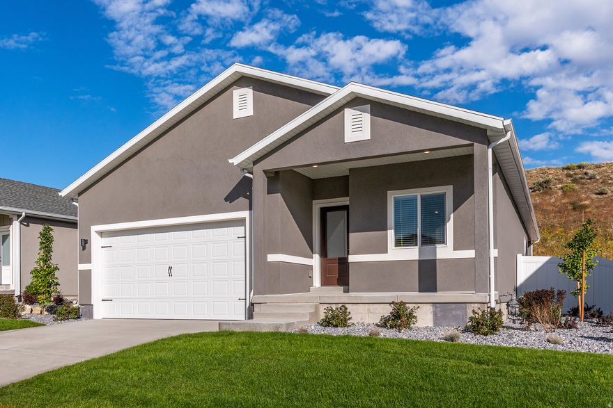 Not only is this rambler house over 1500 square feet, but it has 3 spacious bedrooms and 2 full bedrooms. Plus, when you step out your front door you have a beautiful view of the amazing Eagle Mountain valley.