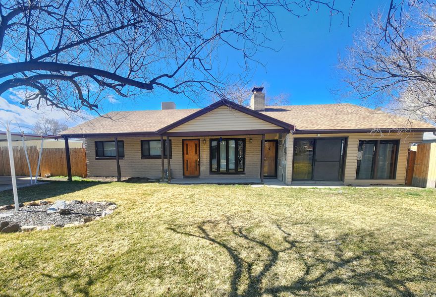 WELCOME HOME TO 3694 S BISHOP STREET More Space. More Flexibility. More Value.  ****Assumable 5.25% FHA loan*****SAVE BIG MONEY on your mortgage payment, EVERY MONTH****  This one of a kind 3 bdrm. 1600+ sqft. Rambler has it ALL - including a New roof, New waterresistant laminate flooring, New carpet, New fencing (partial), New Dishwasher, RV/toy parking, and loft space!  Updates and replacements were done in 2024.  You will love the main level living and flexible floor-plan, and are guaranteed to adore the secret loft space addition, accessible only by ladder! Interior features include TWO fireplaces, TWO family room living areas, built in dry-bar for entertaining, and darling custom built-ins and details throughout! Separate laundry room - washer dryer included! - use as is or convert to 2nd bathroom! Kitchen is complete with dishwasher, counter bar dining, semi-formal dining, and a sliding glass door that leads to a covered wrap-around patio and fully landscaped fenced yard - Perfect for outdoor entertaining! Two car carport! RV parking! TWO sheds for additional storage- or a work shop outbuilding!  This home is conveniently located with easy I-215 freeway access, getting you wherever you need to be in a snap.  Walking distance from Valley Fair Mall and Shopping District for yummy bites and awesome shops.  Perfect for firsttime buyers, growing families, and anyone who wants a home that adapts to their lifestyle.  Square footage and other details provided as a courtesy. Buyer to verify all info.