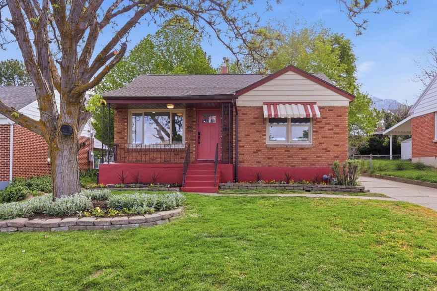 ** OPEN HOUSE SAT 4/25 from 10AM-NOON ** like NEW 5 bedrooms, 2 full bathrooms, all-brick east Ogden rambler. NO HOA! Large garage. Fully renovated home by licensed contractors includes NEW:  kitchen, quartz countertops, soft close cabinetry, stainless steel appliances, refrigerator, dishwasher, central air/AC, LVP flooring, carpet, paint, doors and door casings/hardware, LED lighting throughout, bathrooms & vanities, full-auto sprinkler system on secondary water, garage door. Newer roof. 85% new wiring. 90% new duct work. Primary suite w/walk in closet. Open floor plan. Fully fenced. Double paned windows. Close to schools. Minutes from WSU. 10 minutes from downtown Ogden for dining and entertainment.  Easy access to Bonneville Shoreline Trail for walking/hiking/biking trails. One year Equity Home Warranty INCLUDED! Conventional, Cash, FHA, & VA buyers welcome!