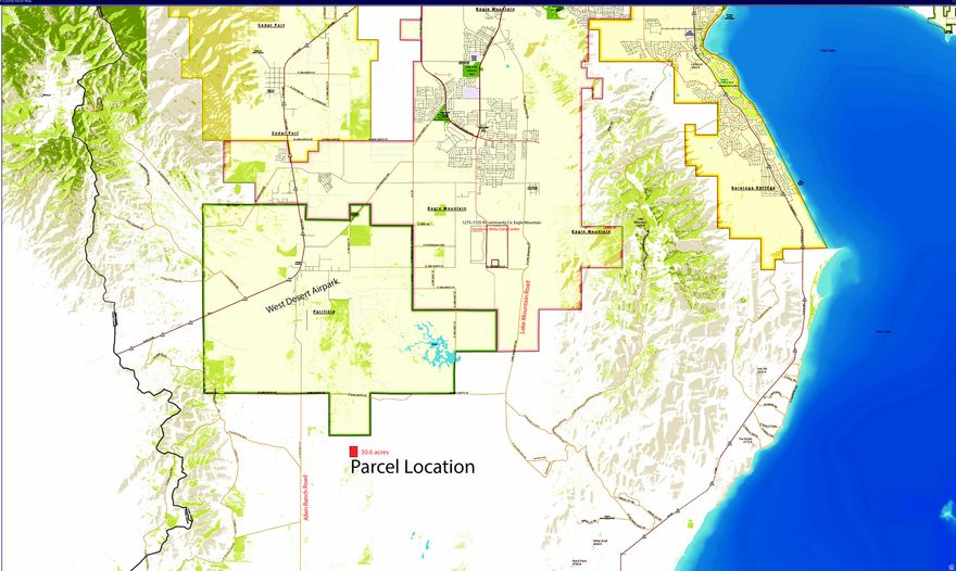 30.6 acres of undeveloped land nearby the community of Fairfield in the growing Eagle Mountain corridor. This expansive parcel offers a rare opportunity to secure land in one of Utah County's emerging rural growth areas, 25,000 new home builds expected in the next ten years. Surrounded by wide-open landscapes, large agricultural holdings, and scenic valley views the property provides a quiet setting while remaining within reach of expanding residential and commercial communities with regional access routes, this is a fast-expanding area data centers region. including the West Desert Airport  3 miles, and one of the country's largest solar power installations 5 miles \ nearby. The acreage offers flexibility for long-term investment, recreational use, or future planning opportunities as the surrounding corridor continues to evolve. Positioned within a region known for its open space and panoramic mountain backdrops the property captures the character of Utah's rural landscape while benefiting from proximity to the rapidly developing Eagle Mountain area. Whether held as a strategic land investment or explored for future possibilities, this 30.6-acre parcel presents a compelling opportunity to acquire a sizable tract of land in the path of continued regional growth.