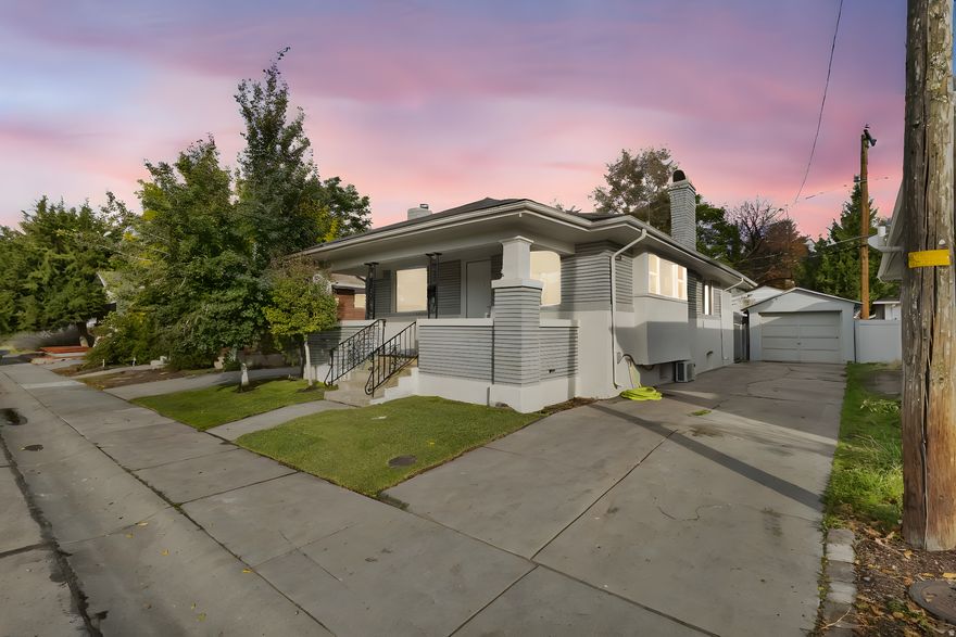 This Jaw Dropping fully remodeled bungalow is amazingly located between downtown Salt Lake City and Liberty Park! With 3 bedrooms, & 3 FULL Bathrooms, including an en-suite with a master bath & a huge walk-in closet (as well as a 2nd master suite in the basement). The detail in this home is one for the books as it was refitted with new electrical, plumbing, kitchen, bathrooms, cabinets, quartz countertops, Whirlpool stainless steel appliances, including a gas stove and refrigerator, new doors, hardware, paint & carpet, LVP flooring, elongated toilets, LED light fixtures, all new plumbing fixtures, exterior paint. FOUR New individual HVAC unit units in each room, hot water heater. This house is like brand new. The house even has a newer roof, brand new fully fenced yard with privacy screening, a shed, and a 1 car detached garage as well as tons of storage, not to mention the Walkout Basement!
