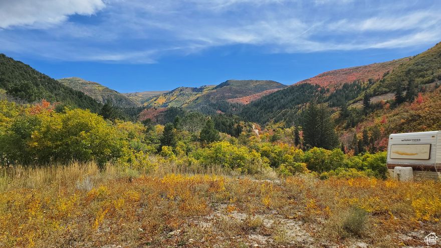 Best Value in Skyline Mountain Resort! Lot D68 (2.2 acres) is about halfway from the top with amazing sunrise and sunset views and is the last lot before the snow gate. Private drive is accessed from the Birch Creek parking lot, so you have year-round access if you plow your own driveway. Lot has an excavated road, driveway and pad with road base and gravel installed. It is one of the few lots with a 1,500-gal concrete septic tank included for your future cabin. May be purchased with or without the RV (2006 Rampage 5th Wheel Toy hauler in great condition). Culinary water is available to haul from Skyline Mountain Resort wells. Power can be solar or electric available with a connection fee. RV sells for $16,000 on separate bill of sale.