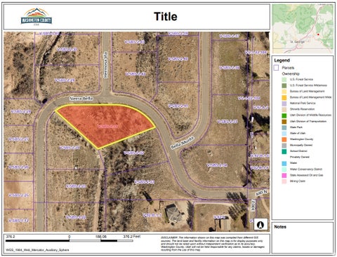 Vacant Land For Sale - 31 Sierra Bella Dr #31<br/> Washington County, Virgin, UT 84779