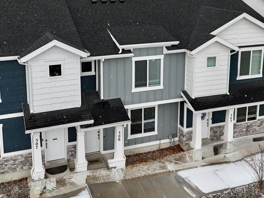 Welcome to this beautiful newer Addison floor plan townhouse built in 2023 by DR Horton, located in a wonderful community and featuring a convenient 2-car garage. The home offers modern finishes including gray cabinetry, laminate countertops in the kitchen and bathrooms, laminate flooring, and a spacious pantry. A crawl space provides additional storage, adding even more functionality to the home. The second floor features three bedrooms, including a comfortable primary suite with a private bathroom and integrated walk-in closet. You'll also find a laundry room conveniently located upstairs along with another full bathroom for the two additional bedrooms. Seller is offering a home warranty, providing added peace of mind for the new homeowner. All information provided is offered as a courtesy estimate and was obtained from building plans. Buyers are advised to verify all information.