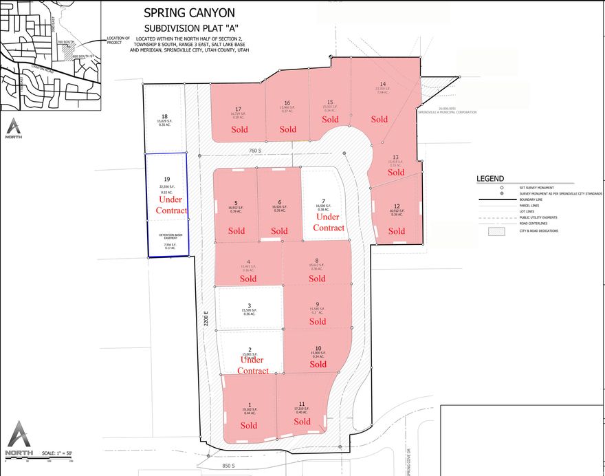 Scenic Springville Lot Near Hobble Creek Canyon  Lot 19, .52 Acres Nestled at the base of the stunning Hobble Creek Canyon, this beautiful .52-acre residential lot offers the perfect blend of mountain views, quiet surroundings, and convenient access to outdoor recreation. Located in a very desirable Springville neighborhood, the property sits on a gentle slope-ideal for a custom-built single-family home. Enjoy year-round beauty, mature trees nearby, and the peaceful ambiance of canyon living just minutes from city amenities, golf, hiking, and fishing. Utilities are available and stubbed to each lot. Don't miss this rare opportunity to build your dream home with your choice of builder in one of Utah Valley's most scenic locations. *Additional Raw Land (1/4-1/3 acre) potentially available to the west of this lot through separate owner, potentially making this lot 0.75-0.85 acres.