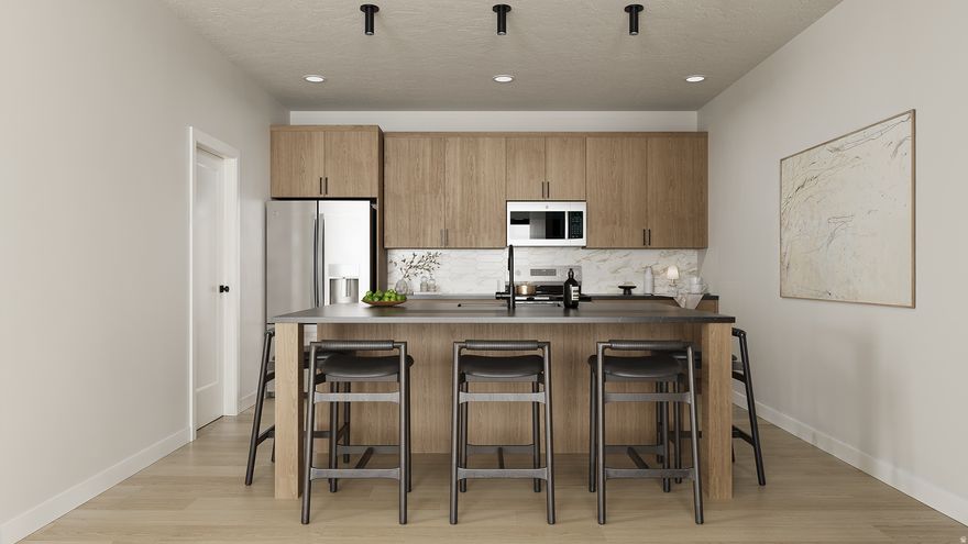 Grand opening this Saturday April 18th. Welcome to theHAZEL! Roy's newest modern townhome community! This interior unit offers a thoughtfully designed 3-bedroom, 2.5-bath layout with open-concept living and contemporary finishes throughout. Enjoy a spacious kitchen, functional multi-level design, and an attached 2-car garage. This home is fully move-in ready, including a washer and dryer, refrigerator, and more. Conveniently located adjacent to the FrontRunner station, theHAZEL provides easy access to commuting, dining, shopping, and everyday essentials. Experience low-maintenance living with style and comfort in one of Roy's most exciting new communities. Grand opening this Saturday April 18th - come and ask about our lender incentives.