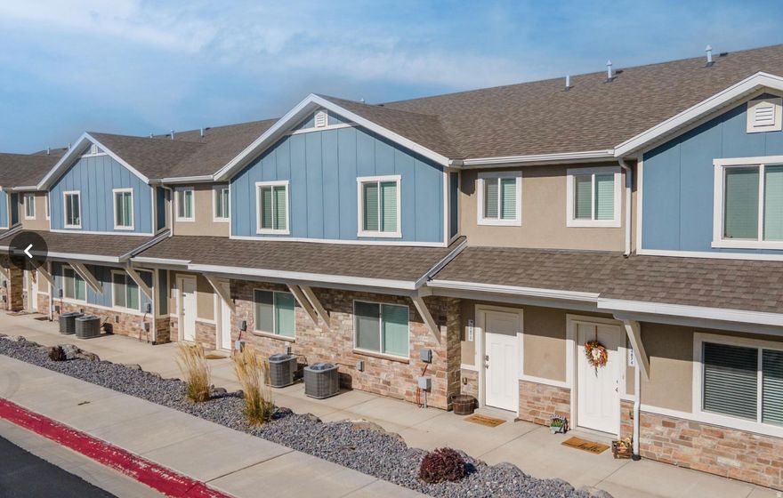 Rare opportunity to purchase a "townhome" style fourplex in Herriman, UT. Each unit has attached garages. Square footage figures are provided as a courtesy estimate only and were obtained from previous listings. Buyer is advised to obtain an independent measurement. Pictures are not of the exact unit but similar unit within the complex that has the same floor plan.