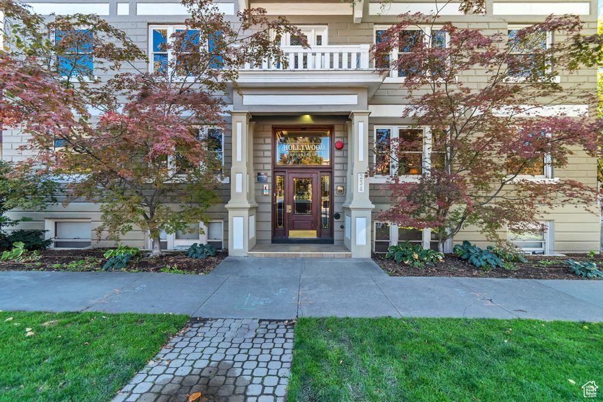 ***GRAND OPEN HOUSE FRIDAY OCTOBER 10 1PM - 3 PM & SATURDAY OCTOBER 11TH 11AM - 1PM*** Historic Hollywood Apartment Condos in the Heart of Downtown Salt Lake City! This gorgeous complex is listed on the National Registry of Historic Places and offers true old-world charm. Curved wood staircases, historic mailboxes, secured entry & more! Classy vintage charm throughout this rare three-bedroom, two-bath condo in the iconic Hollywood Condos. Gorgeous, refinished hardwood flooring, vintage wood casings, and crown moldings add timeless character. The white-on-white galley kitchen features white cabinetry, new quartz countertops, white appliances, retro mosaic tile, and a new stainless-steel sink and faucet. Freshly painted cabinetry and interior walls brighten the space, while a formal dining area creates the perfect setting for entertaining. Added convenience of an in-unit washer and dryer. All of this within walking distance to exceptional dining, shopping, and entertainment in vibrant downtown Salt Lake City. Rentals approved with a minimum 6-month lease.   Buyer to verify all.