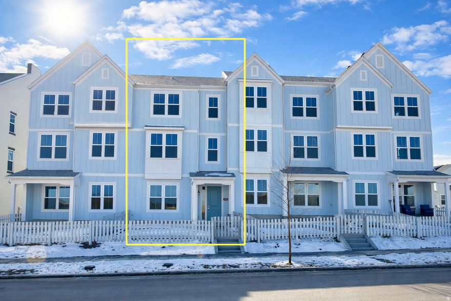 Brand new beautiful three level townhome just a short walk from Daybreaks Watercourse! This thoughtfully designed townhome offers flexible living with plenty of space for entertaining. Featuring an open-concept layout, the home includes a large kitchen with an oversized island and a large 19ft x 13ft family room with 10ft ceilings, perfect for hosting family and friends. A spacious covered deck extends off the kitchen, ideal for outdoor dining and relaxation. Schedule your walkthrough today! HOA Includes fiber internet, 4 swimming pools + splash pool, fitness center, lake amenities including access to kayaks and paddle boards, sports courts, 50 + miles of trails and much more!