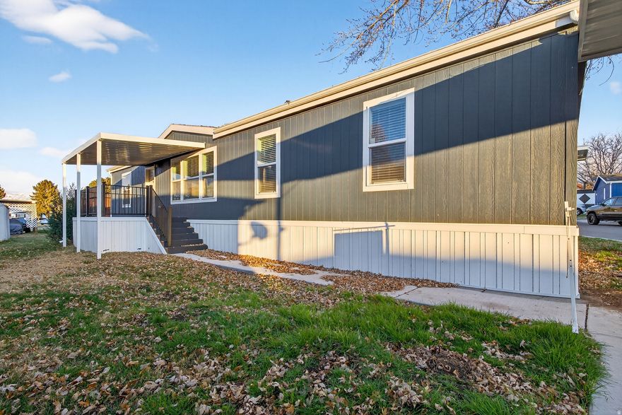 Beautifully upgraded 3-bedroom, 2-bath home soon to be part of the brand-new Wasatch Ranch Community in Pleasant View. This spacious home features an open floor plan with vaulted ceilings, large windows for tons of natural light, and a stunning kitchen with rich wood cabinetry, a huge marble-style island, and stainless steel appliances. The primary suite includes a soaking tub, walk-in shower, and double sinks. With upgraded finishes throughout and plenty of living space, this home is truly move-in ready. Wasatch Ranch will offer brand-new amenities and an affordable, modern community in a prime location.