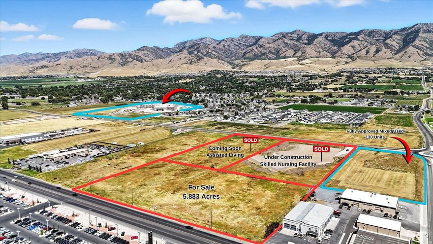 Discover rare commercial real estate at a highly visible and trafficked location along U.S. Highway91 in Hyde Park, Cache County's fastestgrowing corridor. Boasting 5.833 acres of prime, flat terrain with generous frontage, this parcel offers incredible potential for retail, dining, office, service, or mixeduse development-especially with direct access from one of the region's main commuter routes.