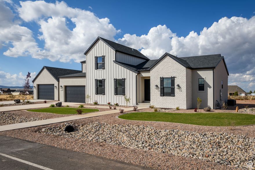 Modern farmhouse on a spacious 0.88-acre lot with 4 bedrooms, flex room, and 3.5 baths. Thoughtfully designed with 2,985 finished sq ft, an unfinished basement, open layout, large walk-in pantry, and main-level laundry. Upstairs features a loft-style family room and additional bedroom with full bath. Attached tandem 3-car garage plus a detached 2-car garage offer ample space for vehicles, storage, or a workshop. Quality finishes throughout! Ask about our Bradley Bucks promotion - up to $20,000 flex cash available on select homes!