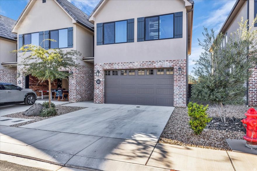 Rare opportunity to own a fully furnished, high-performing nightly rental in one of Southern Utah's most sought-after locations! This turnkey 3-bedroom, 2.5-bath end-unit townhome has been expertly self-managed as a successful Airbnb, boasting a 4.98-star rating on Airbnb and a perfect 5-star rating on VRBO across 67 reviews. One of the few units in the community that does not back to a street, this home enjoys a peaceful, quiet setting with open views and the added charm of a neighboring farm--complete with the occasional horse sighting. Inside, you'll find a stylish, move-in-ready interior with everything in place for immediate income or personal enjoyment. Ideally located just minutes from Snow Canyon State Park, Tuacahn Amphitheatre, and downtown St. George, this home offers unbeatable access to hiking, biking, entertainment, and dining. Community amenities include a seasonal pool and pickleball courts, all within a well-maintained neighborhood with low HOA dues. Whether you're seeking a proven investment, second home, or low-maintenance primary residence, this property delivers flexibility, lifestyle, and strong returns from day one. Buyer to verify all information, including rental restrictions.